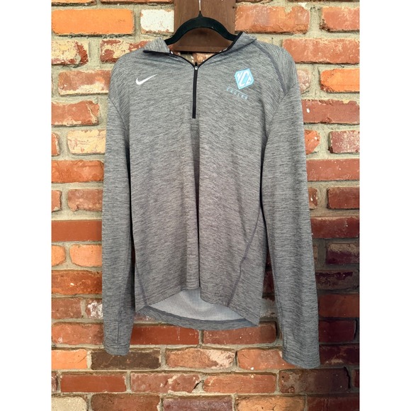 Nike Other - Nike Dri-FIT Mens Grey Heathered LCA Eagles Quarter Zip Pullover Size M
